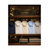 Varetta Erkek Buz Mavi Kısa Kollu Keten Efektli Cepli Yazlık Trend Pamuklu Gömlek