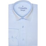 Varetta Erkek Buz Mavi Mini Desen Slim Fit Uzun Kol Erkek Gömlek - XL