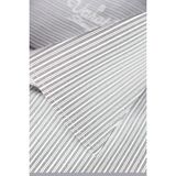 Varetta Erkek Gri Slim Fit Çizgili Uzun Kollu Gömlek - 08G-Gri