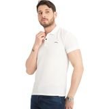 Varetta Erkek Kırık Beyaz Polo Yaka Yazlık Pamuklu Kısa Kollu T Shirt - 3XL