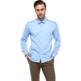 Varetta Erkek Mavi Slim Fit Uzun Kol Gömlek - Açık Mavi