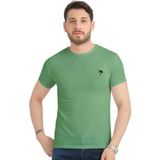 Varetta Erkek Pastel Yeşil Bisiklet Yaka Likralı Pamuklu Kısa Kollu T Shirt - 2XL