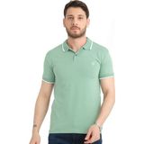 Varetta Erkek Su Yeşili Polo Yaka Yazlık Pamuklu Kısa Kollu T Shirt - XL