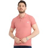 Varetta Erkek Yavruağzı Rengi Polo Yaka Pamuklu Kısa Kollu Waffle Tişört - XL