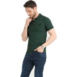 Varetta Erkek Zümrüt Yeşili Polo Yaka Yazlık Pamuklu Kısa Kollu T Shirt - 4XL