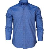 Varetta Slim Fit Mavi Desenli Erkek Gömlek