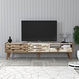 Variant Ceviz Beyaz Mermer Valensiya Alt Tv Ünitesi