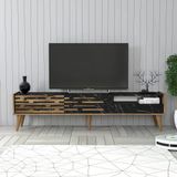 Variant Ceviz Siyah Mermer Valensiya Alt Tv Ünitesi