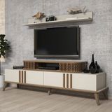Variant Mobilya Eylül Krem Renkli TV Ünitesi Suntalam Malzeme ile 168x51x39 cm Modern Tasarım