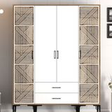 Variant Mobilya Kumsal 4 Kapılı PTP Beyaz Gardrop