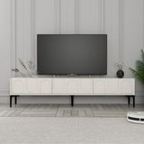 Variant Mobilya Lyon Alt TV Ünitesi - Krem - Siyah