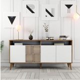 Variant Mobilya Milan 160Cm Konsol - Ceviz / Beyaz