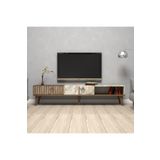 Variant Mobilya Milan Alt Tv Ünitesi - Ceviz / Beyaz Mermer