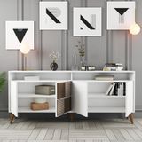 Variant Mobilya Milan Konsol - Beyaz / Beyaz - 78 x 180 x 35 cm