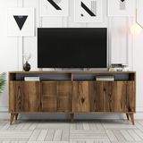 Variant Mobilya Milan Konsol Modern Tasarım Ceviz Renk 78 cm Yükseklik 180 cm Genişlik - 78 x 180 x 35 cm