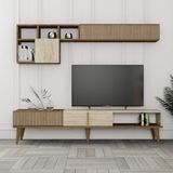Variant Mobilya Milan Tv Ünitesi - Ceviz - Traverten