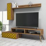 Variant Mobilya Planet Tv Unitesi - Ceviz / Sari