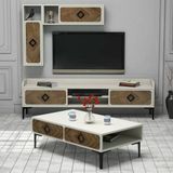 Variant Mobilya Samba Tv Unitesi Ve Orta Sehpa Takimi - Krem