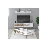 Variant Mobilya Valensiya 140cm Tv Ünitesi Ve Orta Sehpa Takımı - Beyaz