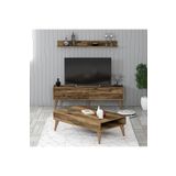 Variant Mobilya Valensiya 140cm Tv Ünitesi Ve Orta Sehpa Takımı - Ceviz