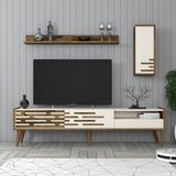 Variant Mobilya Valensiya Tv Ünitesi - Ceviz / Krem - Ceviz - Ekru