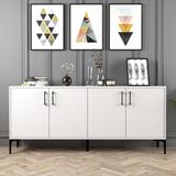 Variant Mobilya Variant Kiev Konsol - Beyaz Beyaz - 78 x 180 x 35 cm