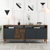 Variant Mobilya Variant Milan Konsol Ceviz Antrasit Modern Tasarım 78 x 180 x 35 cm Dayanıklı ve Şık
