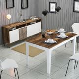 Variant Mobilya Variant Milan Yemek Odası Takımı - Beyaz / Ceviz