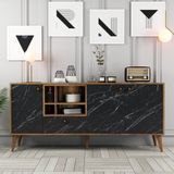 Variant Mobilya Variant Napoli Konsol - Siyah Mermer - 180 x 82 x 35 cm