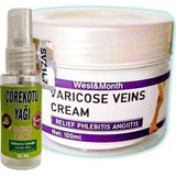 Varicose Veins Cream Bakımı West&month 100 ml Var.is Krem + Heidye 30 ml Çörek Otu Agri Yağı RVER:008 - 1Paket