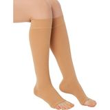 Variteks 912 Diz Altı Varis Çorabı (Açık Burun) - Bej - 4