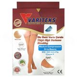 Variteks CCL2 Diz Üstü Burnu Açık Varis Çorabı No: 5