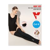 Variteks REF 911 Diz Üstü Varıs Çorabı (Açık Burun) Siyah