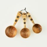Varna 3'lü Ölçü Kaşığı Seti Naturel (21,5x8,5x5,5 Cm)