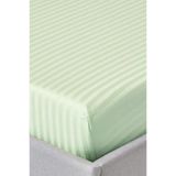 Varol %100 Pamuk Saten Stripe Battal Boy (King Size) Lastikli Çarşaf Takımı – 30 Cm – 2 Yastık Kılıfı – 180X200