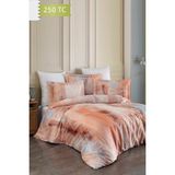 Varol 250 Tc Bambu Karışımlı Pamuk Saten Nevresim Takımı – Çift Kişilik - Delmore - Renkli - 200 x 220 cm