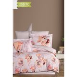 Varol 250 Tc Bambu Karışımlı Pamuk Saten Nevresim Takımı – Çift Kişilik - Rossy - Renkli - 200 x 220 cm