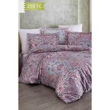 Varol 250 Tc Bambu Karışımlı Pamuk Saten Nevresim Takımı – Family Size - Eternıty - Renkli - 160 x 220 cm