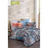 Varol 250 Tc Bambu Karışımlı Pamuk Saten Nevresim Takımı – Family Size - Gramercy - Renkli - 160 x 220 cm