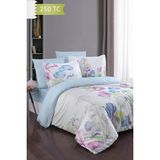 Varol 250 Tc Bambu Karışımlı Pamuk Saten Nevresim Takımı – Family Size - Nice - Renkli - 160 x 220 cm