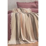 Varol 4 Katlı %100 Pamuk Müslin Pike & Yatak Örtüsü – 230X250 cm - Bej - 230 x 250 cm