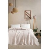 Varol 5 Katlı Çift Kişilik %100 Pamuk Müslin Yatak Örtüsü – 230X240 cm - Pembe - 230 x 240 cm