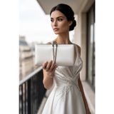 Varol 721 Box Saten Kadın Abiye Çanta Sedef