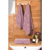 Varol Kare Micro Cotton Banyo Havlusu 90X150CM - 90 x 150 cm - Gül Kurusu
