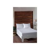 Varol King Size Fitted Çarşaf Takımı %100 Pamuk Saten Beyaz 180x200 cm Yastık Kılıfı 50x70 cm