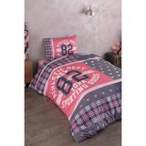 Varol Laura Home %100 Pamuk Saten Genç Nevresim Takımı - New York - Renkli - 160 x 220 cm