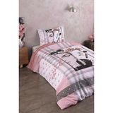 Varol Laura Home %100 Pamuk Saten Genç Nevresim Takımı - Paris - Renkli - 160 x 220 cm