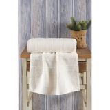 Varol Lavin %100 Premium Cotton El Havlusu 50x90cm - Krem - 50 x 90 cm