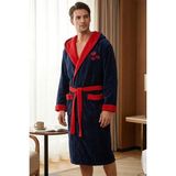 Varol Luxury Touch Kapşonlu %100 Pamuk Nakışlı Bornoz – Kiss - 2XL