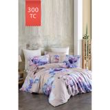 Varol Royal Saten 300Tc Nevresim Takımı (Çift Nevresimli) Family Size - Martina